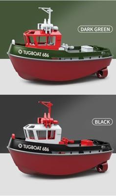 Heng Long 1/72 Tug Boat 686 RTR - Groen - thumbnail