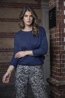 Elvira Casuals Top Britt E4 25-015 T-shirt Korte Mouw 100 Navy - thumbnail