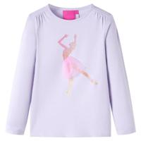 VidaXL Kindershirt met lange mouwen 140 lichtlila - thumbnail