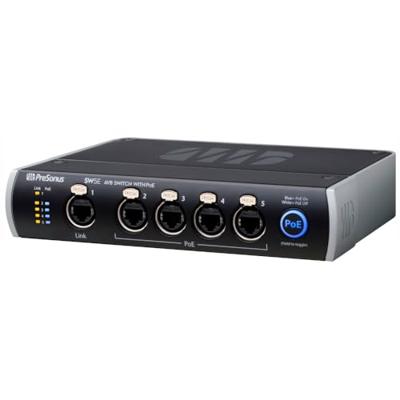 PreSonus SW5E 5-poorts AVB switch met PoE
