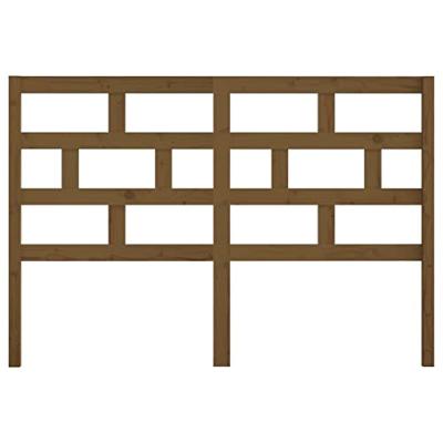 Hoofdbord 141x4x100 cm massief grenenhout honingbruin Hoofdbord 141x4x100 cm massief grenenhout honingbruin