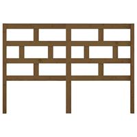 Hoofdbord 141x4x100 cm massief grenenhout honingbruin - thumbnail