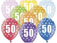 Verjaardag Ballonnen 50 Jaar Metallic Mix (6st) - thumbnail