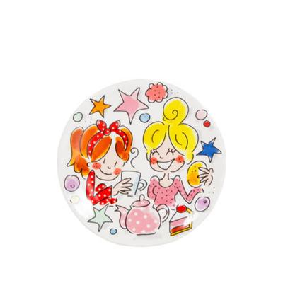 Blond Amsterdam petit four bordje aardewerk friends 12x1.5cm multi