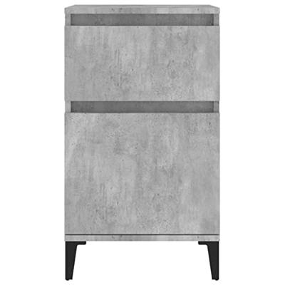 Nachtkastjes 2 st 40x35x70 cm betongrijs