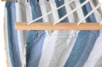 Hangmat DKD Home Decor Strepen Blauw Wit (200 x 100 x 5 cm) - thumbnail