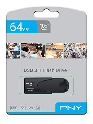USB stick PNY Attaché 4 Zwart 64 GB