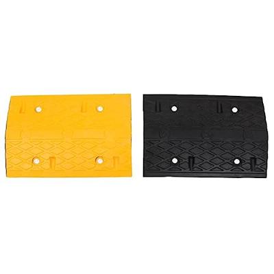 VidaXL Verkeersdrempel 323x32,5x4 cm rubber geel en zwart VidaXL Verkeersdrempel 323x32,5x4 cm rubber geel en zwart
