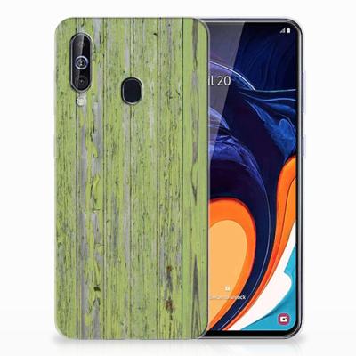 Samsung Galaxy A60 | Bumper Hoesje | Green Wood