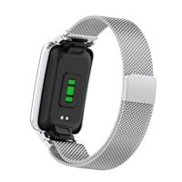 Milanese loop bandje met case - Zilver - Xiaomi Smart Band 7 Pro - thumbnail