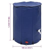 Watertank met kraan opvouwbaar 750 L PVC - thumbnail