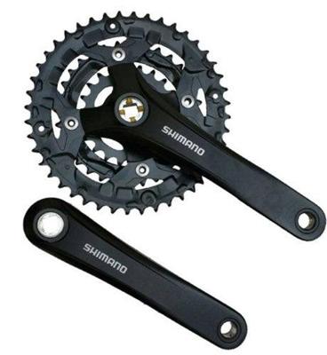 Shimano Hulzebos lasco crankset spieloos 28x38x48t 170mm aluminium met cover zilver