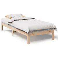Bedframe zonder matras massief grenenhout 90x200 cm - thumbnail