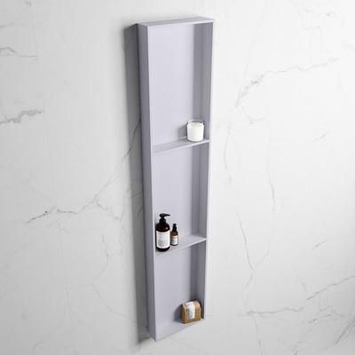 MONDIAZ EASY Nis 149,5x29,5cm in solid surface kleur Cale | Cale. 3 vakken geschikt voor in- of opbouw