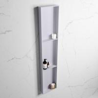 MONDIAZ EASY Nis 149,5x29,5cm in solid surface kleur Cale | Cale. 3 vakken geschikt voor in- of opbouw - thumbnail