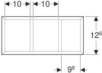 Geberit Smyle Lade-Inzet 32,3x15x5,9 cm Lava - thumbnail