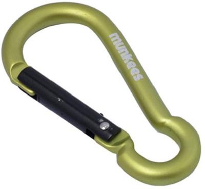 Munkees karabijnhaak 5 x 50 mm staal geel 2 stuks Munkees karabijnhaak 5 x 50 mm staal geel 2 stuks