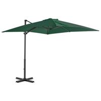 VidaXL Zweefparasol met aluminium paal 250x250 cm groen - thumbnail