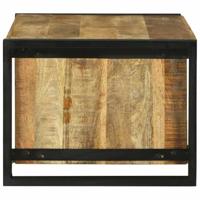 Salontafel Bruin 90 x 50 x 38 cm Massief ruw mangohout - thumbnail