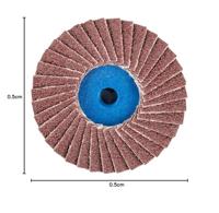 PFERD TOOLS 42719106 CD PFF 50 A 60 Lamellenschijf Diameter 50 mm Brons, Titanium, Titaniumlegering, Koper, Messing, RVS, Grijs/grauw sferoïdisch gietijzer, - thumbnail