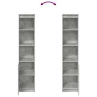 Highboard 37,5x35x180 cm spaanplaat betongrijs - thumbnail