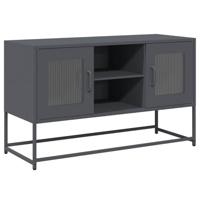 Tv-meubel 100,5x39x60,5 cm staal antracietkleurig - thumbnail