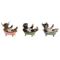 Decoratieve figuren Home ESPRIT Zwart Multicolour 20 X 14,5 X 15,5 CM (3 Stuks) - thumbnail