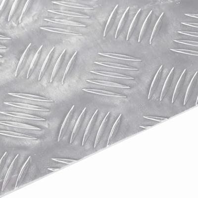 VidaXL Trap tread rechthoekig 2 pcs zilver 75 x 25 cm aluminium