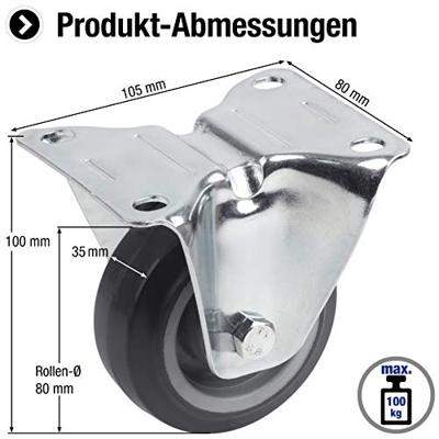 Metafranc Bokwiel Transport 80Mm Gr W - WU0803400 Metafranc Bokwiel Transport 80Mm Gr W - WU0803400