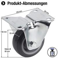 Metafranc Bokwiel Transport 80Mm Gr W - WU0803400 - thumbnail