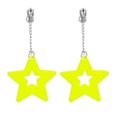 Boland Oorbellen neon geel