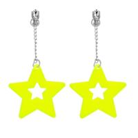 Boland Oorbellen neon geel - thumbnail