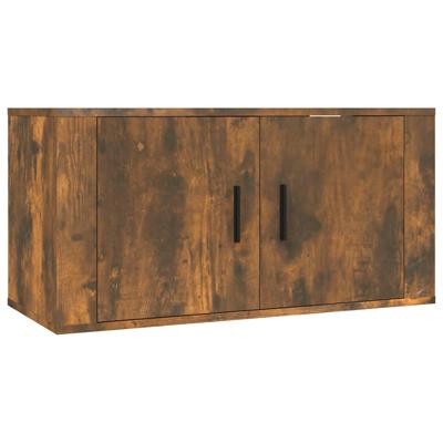 Tv-wandmeubel 80x34,5x40 cm gerookt eikenkleurig Tv-wandmeubel 80x34,5x40 cm gerookt eikenkleurig
