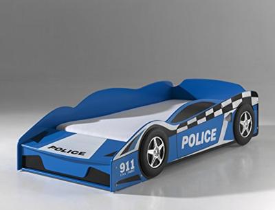Vipack peuterbed politie auto - blauw - 77x148 cm - Leen Bakker
