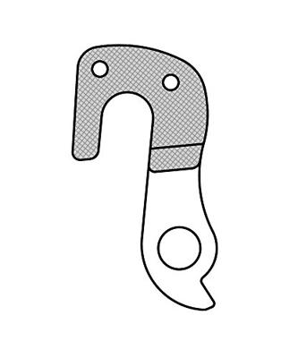Union Derailleurhanger gh-165 59,2 mm zilver - thumbnail