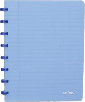 Atoma Trendy schrift, ft A5, 144 bladzijden, commercieel geruit, transparant blauw