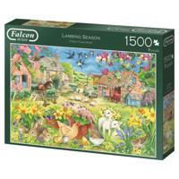 Falcon de luxe Lambing Season 1500 pcs Legpuzzel 1500 stuk(s) - thumbnail