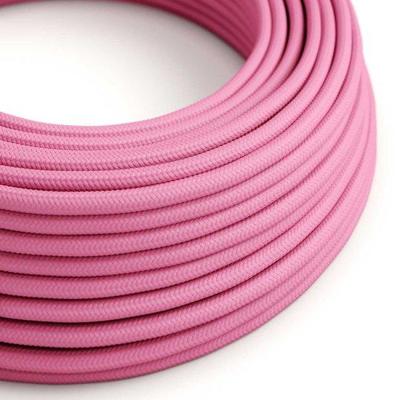 Strijkijzersnoer Fuchsia - viscose | 10cm | Creative-Cables | Creative-Cables | Creative-Cables | Creative-Cables