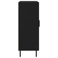 Dressoir 69,5x34x90 cm bewerkt hout zwart - thumbnail