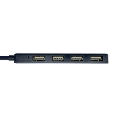 AISENS - A104-0402 - HUB USB 2.0, type A/M-4xtype A/H, zwart, 30 cm