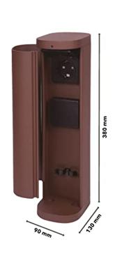 BOLD 10633 Buitenstopcontact 2-voudig Roest