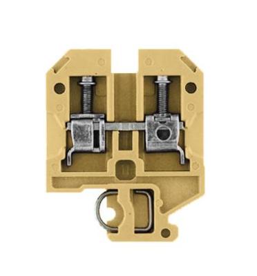 Weidmüller 1716240000 Doorgangsserieklem Schroeven Beige, Geel 100 stuk(s)