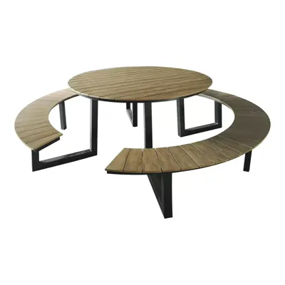 Vita Massa Picknicktafel Rond Picknickset