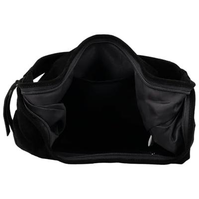 Hide & stitches brazos suède schoudertas-Black