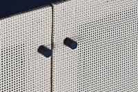 Dressoir DKD Home Decor Zwart Spar Natuurlijk Rotan (120 x 38 x 76 cm) - thumbnail