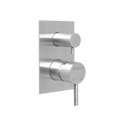 Douchekraan Inbouw Sapho Minimal Mengkraan Afbouwdeel 2-weg RVS Sapho Douchekraan Inbouw Sapho Minimal Mengkraan Afbouwdeel 2-weg RVS Sapho