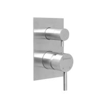 Douchekraan Inbouw Sapho Minimal Mengkraan Afbouwdeel 2-weg RVS Sapho - thumbnail