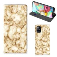 Samsung Galaxy A71 | Standcase | Marmer Goud - thumbnail