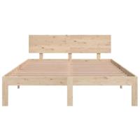 Bedframe massief hout 135x190 cm - thumbnail