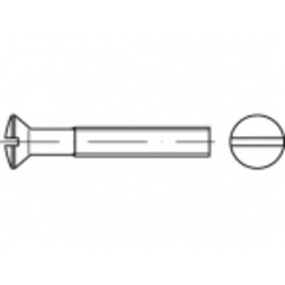 TOOLCRAFT TO-5452698 Bolverzonken schroeven M4 45 mm Sleuf Messing 200 stuk(s)